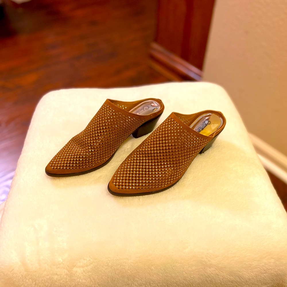 Carlos by Carlos Santana Studded Mules